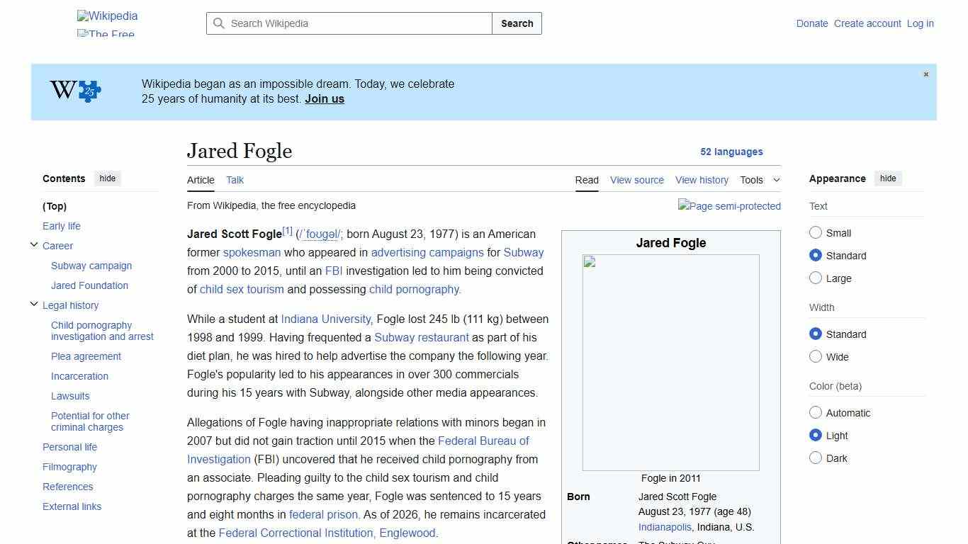 Jared Fogle - Wikipedia